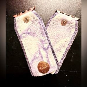 Original SparklBands Shibori watch band in lavender.